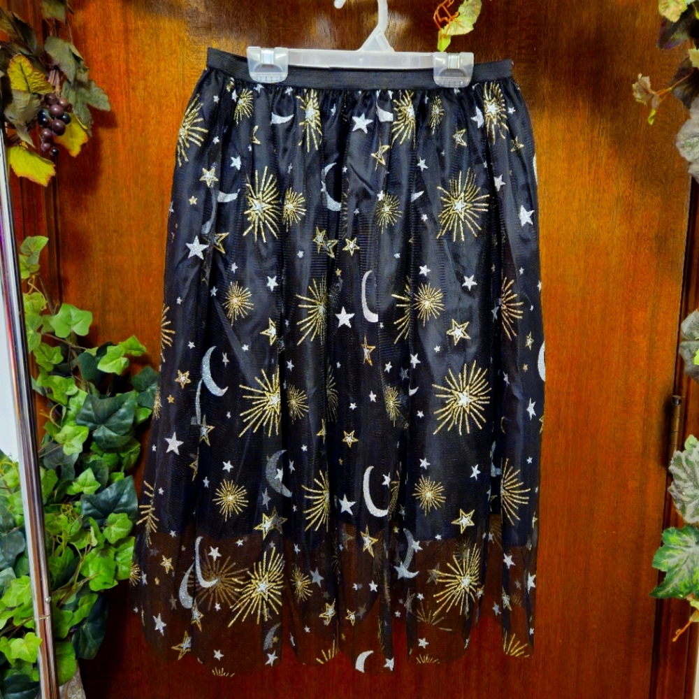 Black Starry Night Skirt